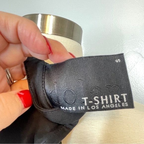 Dolan Black Halter T-Shirt Dress Handkerchief Hem Deep Armholes Size S - Picture 10 of 11